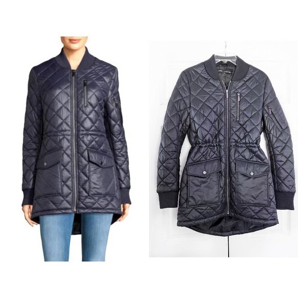 French Connection Jackets & Blazers - French Connection Long Quilted Puffer Coat